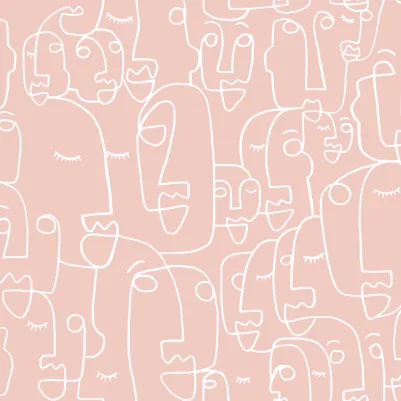 Scribble Dusty Pink pattern image