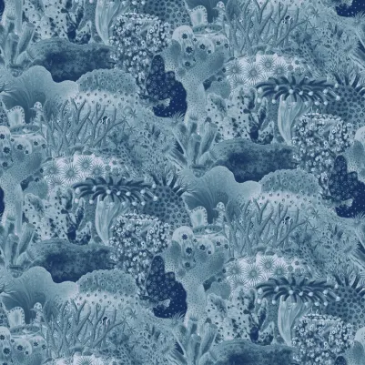 Hexacorallia Navy pattern image