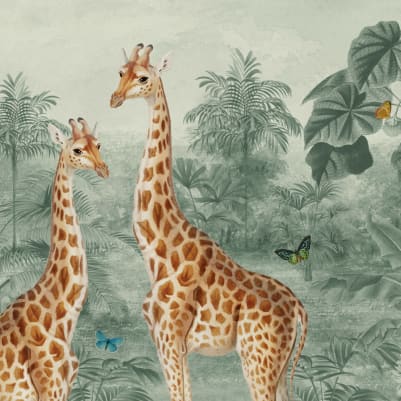 Giraffa Green pattern image