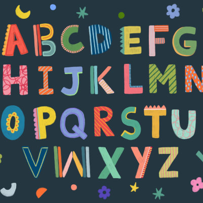 Alphabet Navy pattern image