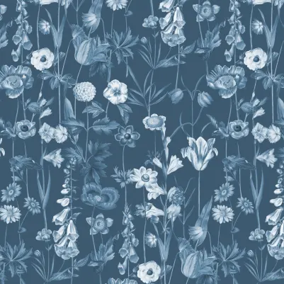 Posie Blue pattern image