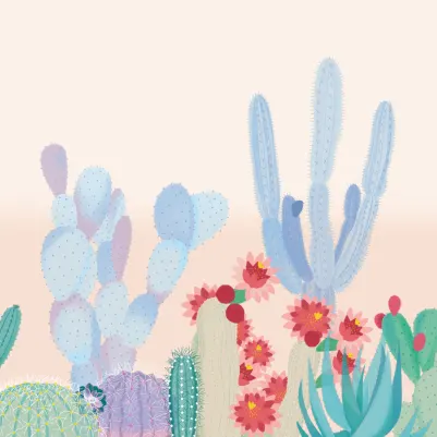Cacti pattern image