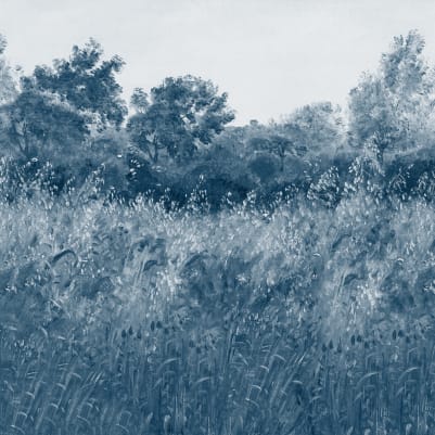 Barley Fields Blue pattern image