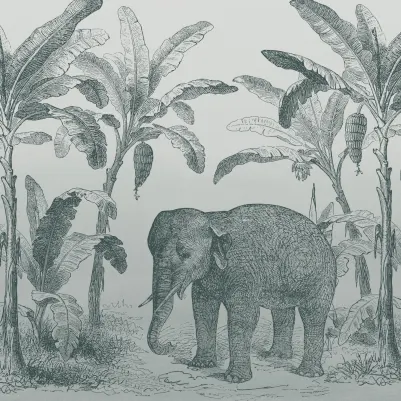 Loxodonta Teal pattern image