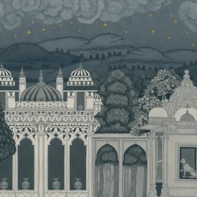 Temple Valley Blue pattern image