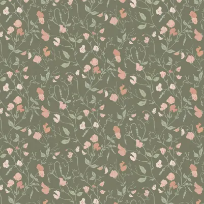 Little Sweet Pea Dark  pattern image