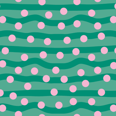 Polka Pop Dark Green pattern image