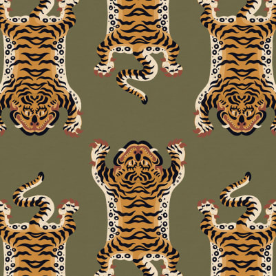 Tibetan Green pattern image