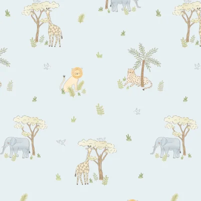 Little Safari Blue pattern image