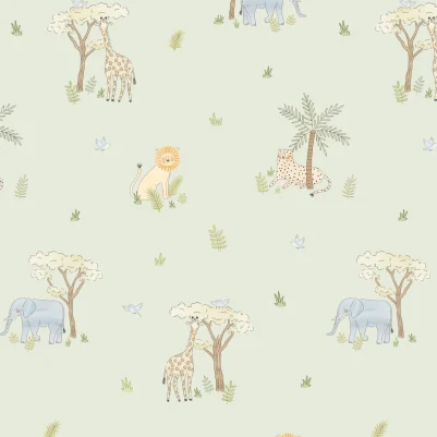 Little Safari Green pattern image