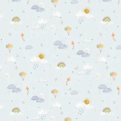 Raindrop Light Blue pattern image