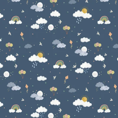 Raindrop Dark Blue pattern image