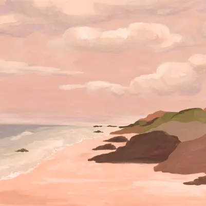 Coastline Pink pattern image