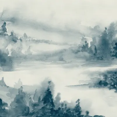 Whispering Woods Blue pattern image