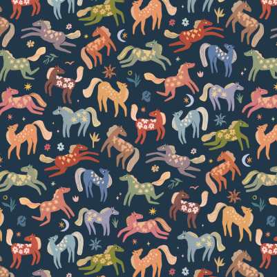 Pony Navy pattern image