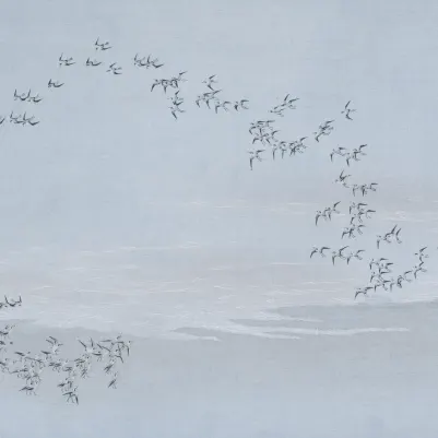 Flocking Blue pattern image
