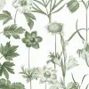 Posie Green & White