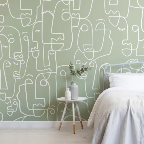 Large Sage Face Wallpaper Mural