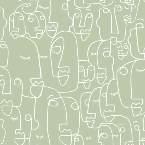 Large Sage Face Wallpaper Mural