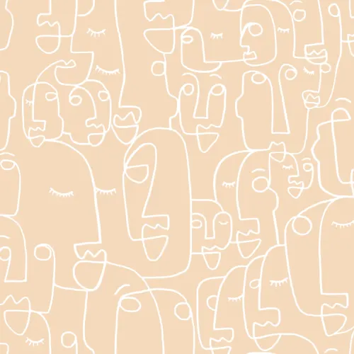 Fototapete Großes Gesicht Nude