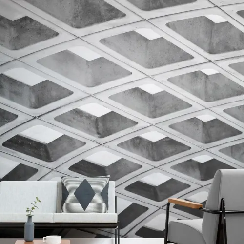 Brutalist Metro Station DC Wallpaper Mural