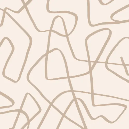 Abstract Hand Drawn Scribble Wall Mural in Beige on Neutral Background