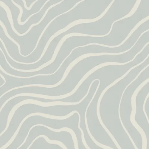 Light Blue Modern Abstract Lines Wallpaper Mural