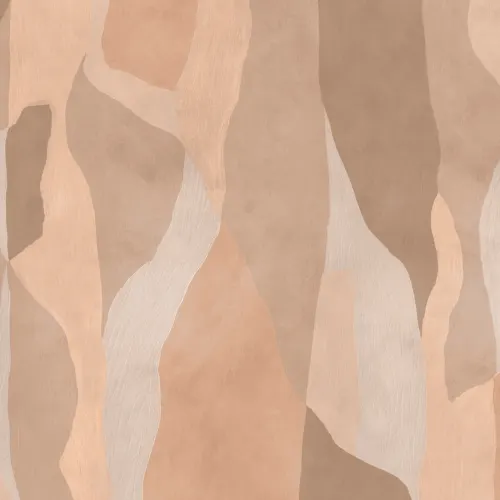 Beige abstrakte Kunstfototapete für eine beruhigende Atmosphäre