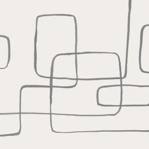 Abstrakte beige Fototapete mit moderner grauer Linienzeichnung
