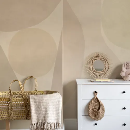 Neutral Abstract Serenity Modern Style Wall Mural