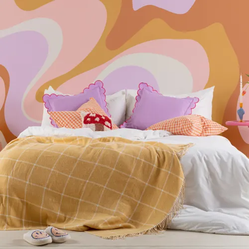 Groovy Colorful 70s Wallpaper Mural