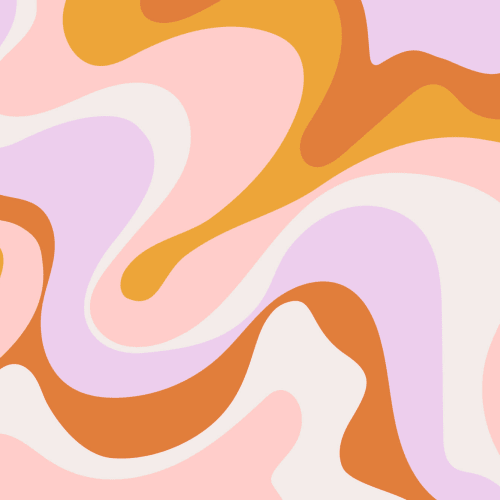 Groovy Colorful 70s Wallpaper Mural