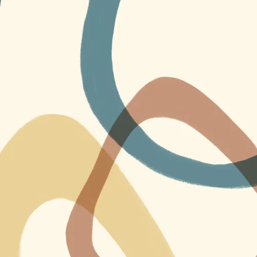 Multicolour Abstract Line Art Mural for a Modern Vibe
