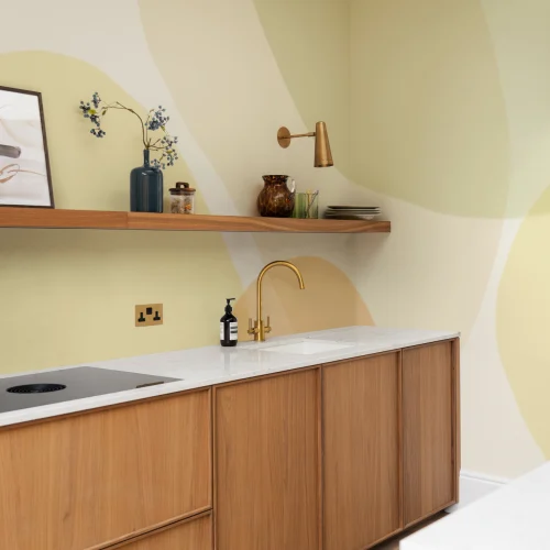 Multicolor Abstract Bright Pebble Pattern Wall Mural