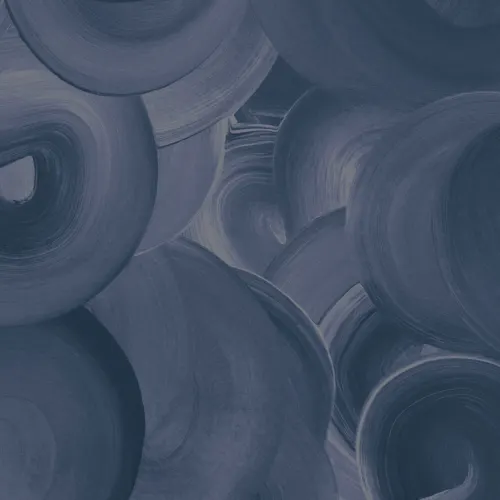 Navy Large Swirl Brush Strokes Fototapet