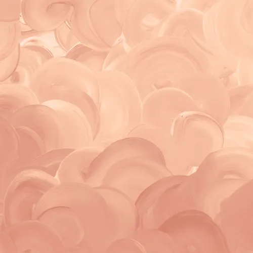 Orange Painted Swirl Brush Strokes Wall Mural