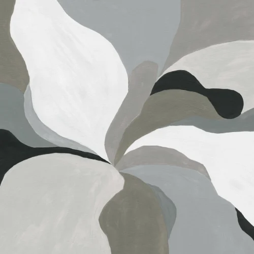 Neutrale abstrakte Magnolienblume Fototapete