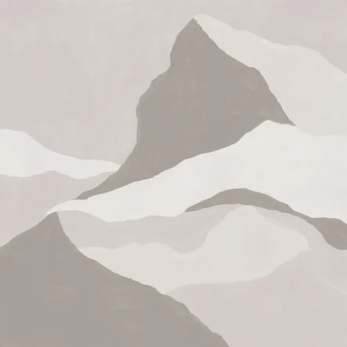 Mural de montaña abstracto neutro