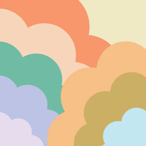Elizabeth Olwen Happy Skies Pastellmaleri