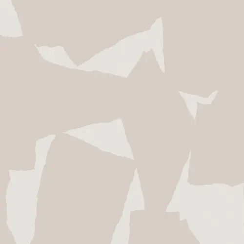 Abstrakte Mustertapete mit grafischem Druck in Beige