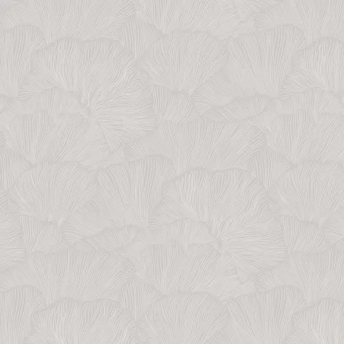 Gray Minimalist Mushroom Wall Mural