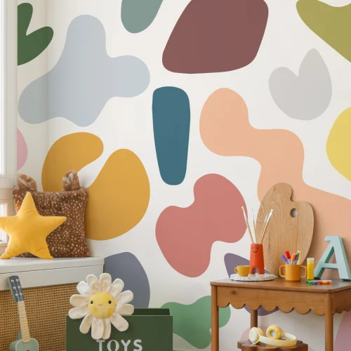 Colorful Abstract Shapes Wall Mural