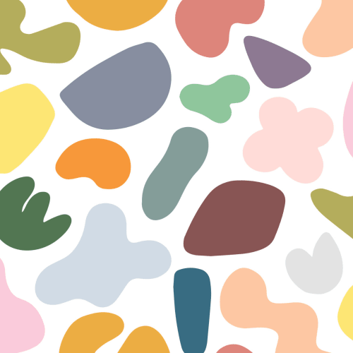 Colorful Abstract Shapes Wall Mural