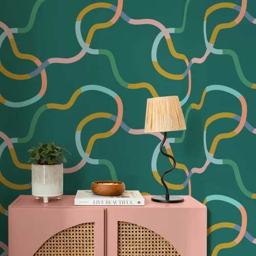 Elizabeth Olwen Chromaloop Green Mural