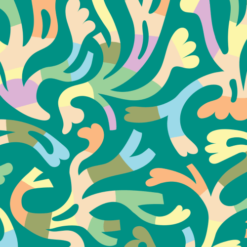 Elizabeth Olwen Flowstate Green Mural