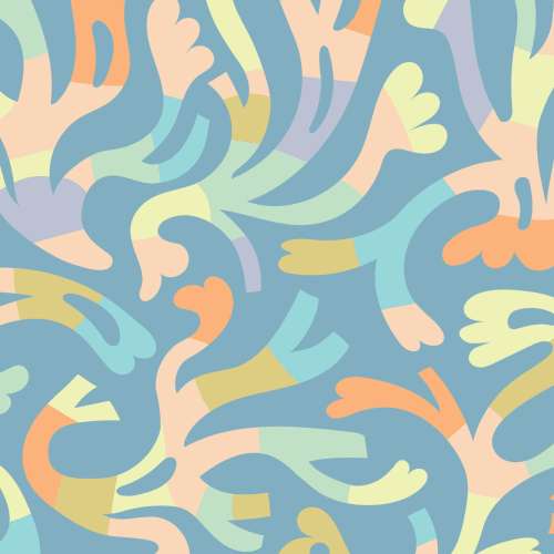 Elizabeth Olwen Flowstate Blue Mural