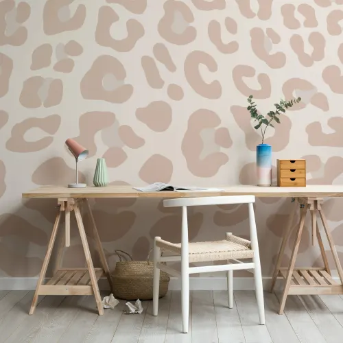 Pink Leopard Print Wallpaper Mural