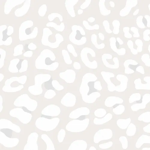 Off White Leopard Print Wallpaper Mural