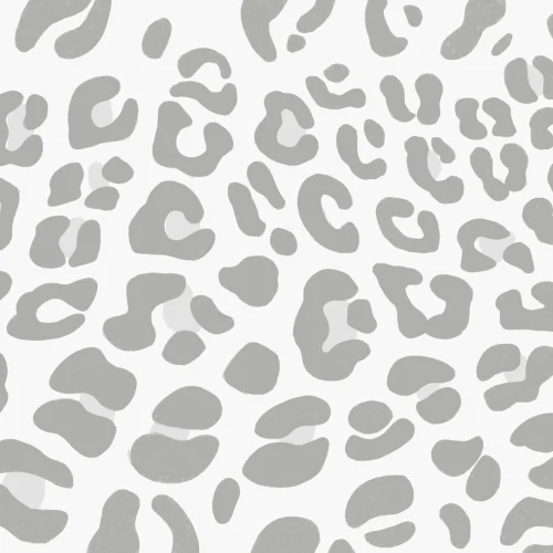 Carta da Parati Leopardata Grigia