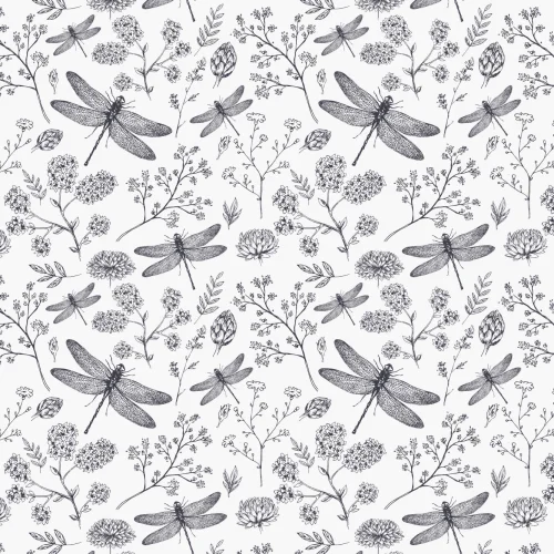 Fototapete Illustration einer Libelle